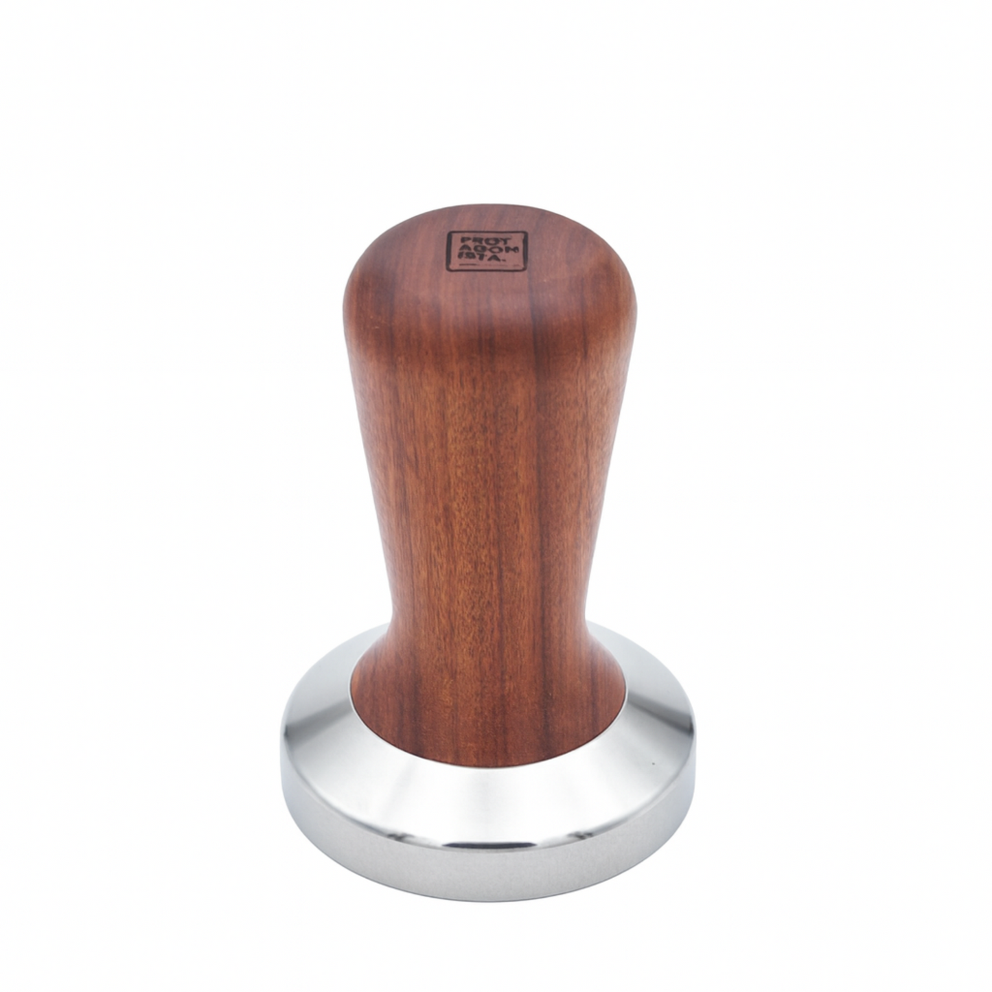 Wooden coffee tamper with metal bas Pantzi Distributors Cyprus