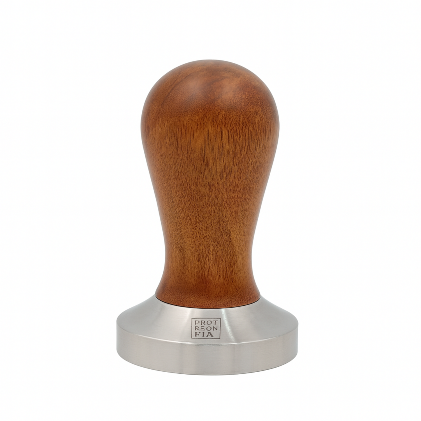Wooden coffee tamp with metal base Pantzi Distributors  Cyprus