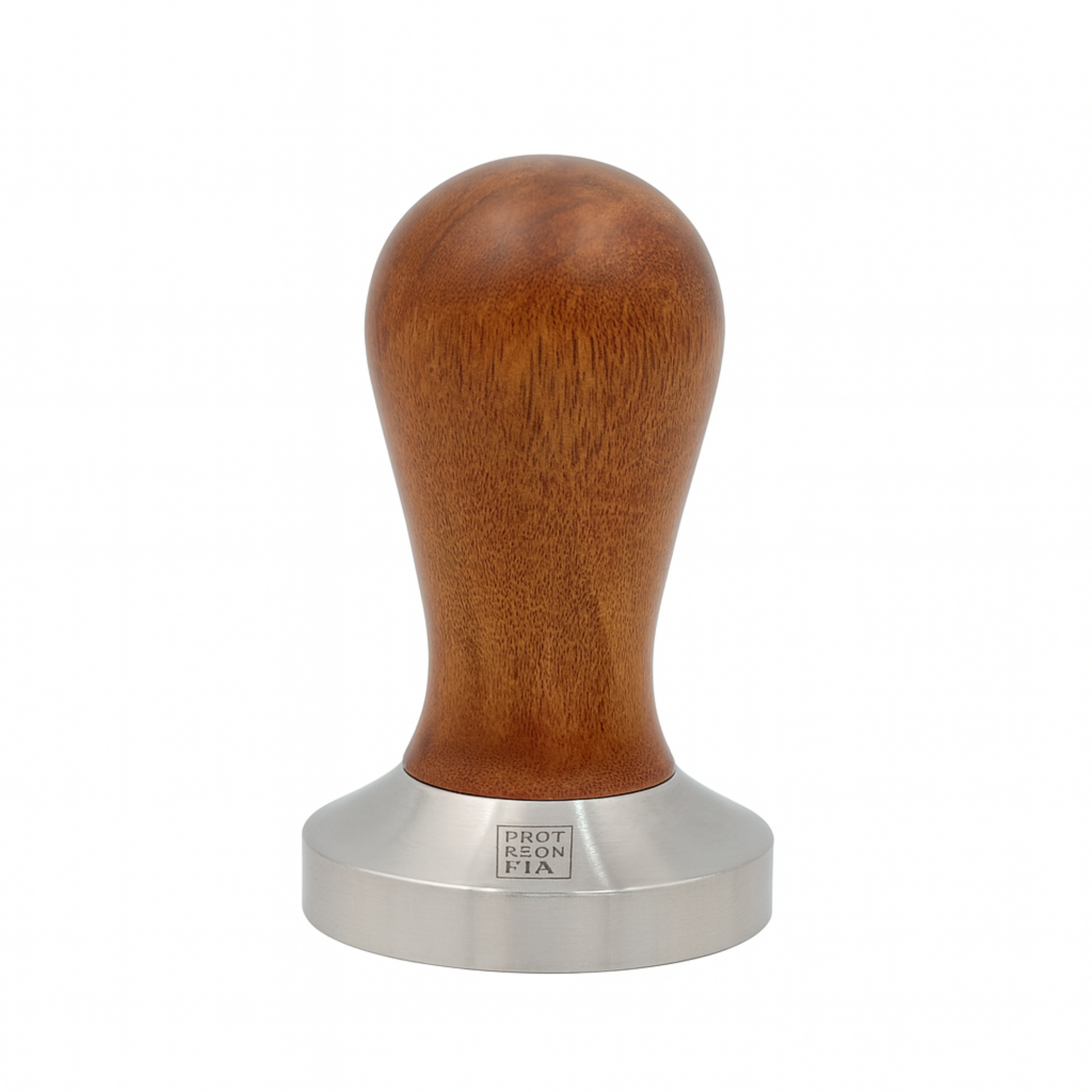 Wooden coffee tamp with metal base Pantzi Distributors  Cyprus