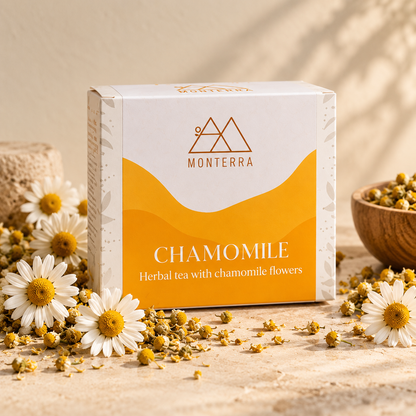 MONTERRA TEA CHAMOMILE bags . Pantzi Distributors. Cyprus