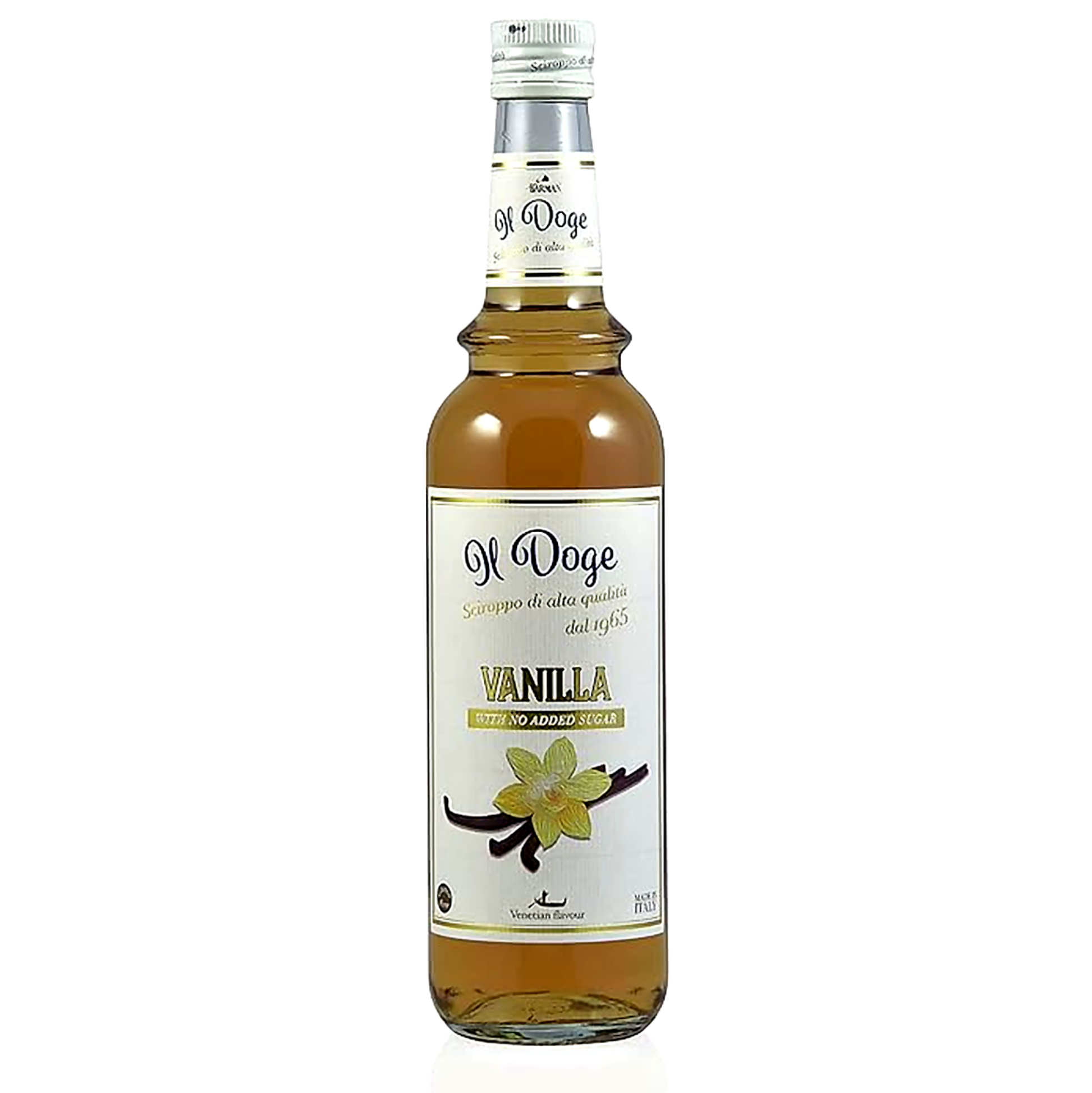 Il Doge Vanilla Syrup No Added Sugar 700ml coffee syrup bottle