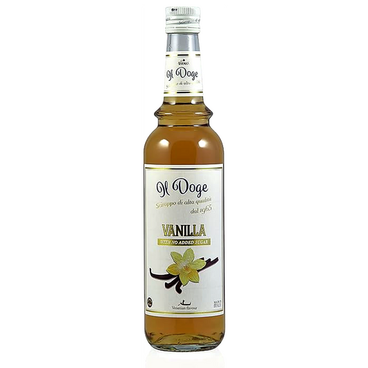 Il Doge Vanilla Syrup No Added Sugar 700ml coffee syrup bottle
