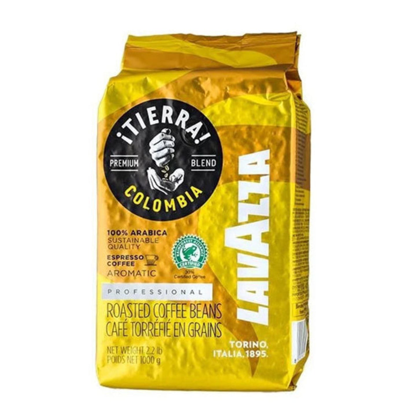 of Lavazza Tierra Colombia coffee beans pantzi cyprus